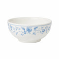 Ciotola 18 cm in ceramica bianca e blu con motivo floreale - stile classico per servire
